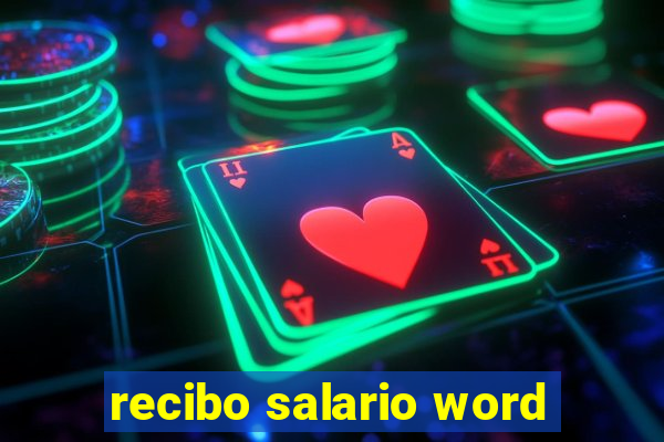 recibo salario word